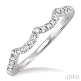 1/5 ctw Round Cut Diamond Matching Wedding Band in 14K White Gold
